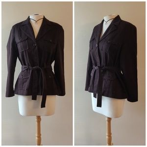 Signature by Larry Levin | Brown Utility Jacket